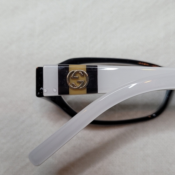 Gucci GG 2571 Black White and Gold Frame Only - Picture 4 of 11